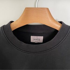 MATE the Label Organic Fleece Oversized Sweatshirt - Black M/L